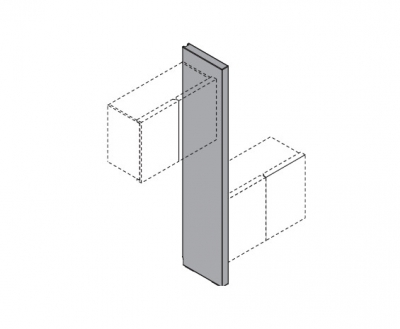 Вертикальная панель для подвесных шкафов