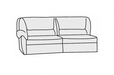 3-х местная диван-кроватная секция левая