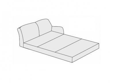 3-х местная диван-кроватная секция правая