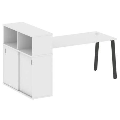 Стол письменный на А-образном м/к с опорным шкафом-купе БА.РС-СШК-3.4