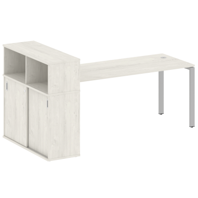 Стол письменный на П-образном м/к с опорным шкафом-купе БП.РС-СШК-3.5
