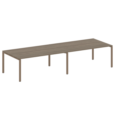 Переговорный стол (2 столешницы) на П-образном м/к БП.ПРГ-2.5