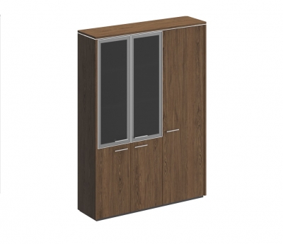 Шкаф комбинированный (со стеклом + для одежды узкий) ВЛ 358