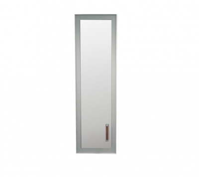 Дверь левая (матовое стекло в алюм. раме) К-980