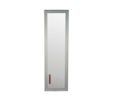 Дверь правая (матовое стекло в алюм. раме) К-979