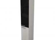 Шкаф-пенал комбинированный стекло черный глянец h204,5 9П.005.26 П/Л