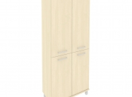 Шкаф высокий широкий (2 низкие двери ЛДСП, 2 средние двери ЛДСП) KST-1.3