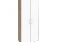 Шкаф высокий широкий O.ST-1.10R white/black