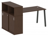 Стол письменный на А-образном м/к с опорным шкафом-купе БА.РС-СШК-3.3