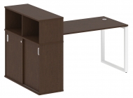 Стол письменный на О-образном м/к с опорным шкафом-купе БО.РС-СШК-3.3