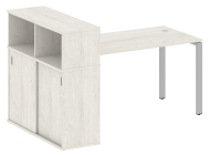 Стол письменный на П-образном м/к с опорным шкафом-купе БП.РС-СШК-3.3