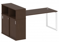 Стол письменный на О-образном м/к с опорным шкафом-купе БО.РС-СШК-3.4