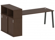 Стол письменный на А-образном м/к с опорным шкафом-купе БА.РС-СШК-3.5