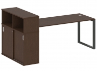 Стол письменный на О-образном м/к с опорным шкафом-купе БО.РС-СШК-3.5