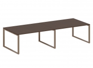 Переговорный стол (2 столешницы) на О-образном м/к БО.ПРГ-2.4
