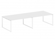 Переговорный стол (2 столешницы) на О-образном м/к БО.ПРГ-2.4