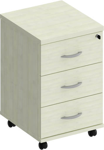 Тумба выкатная 3-х ящичная с центральным замком Комфорт КФ К.308