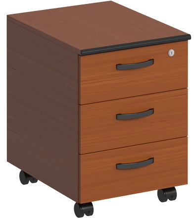 Тумба выкатная 3-х ящичная с центральным замком ДИН-Р ДР 219