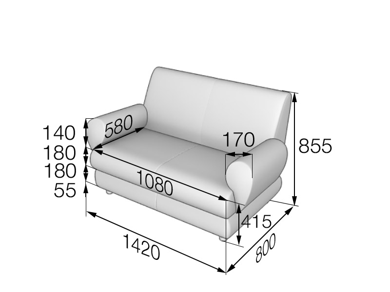 Диван двухместный Матрикс М2-2