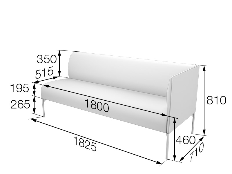 Секция 3-местная правая Бридж Brd3R