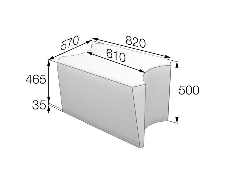 Секция средняя короткая Молекула Mol1