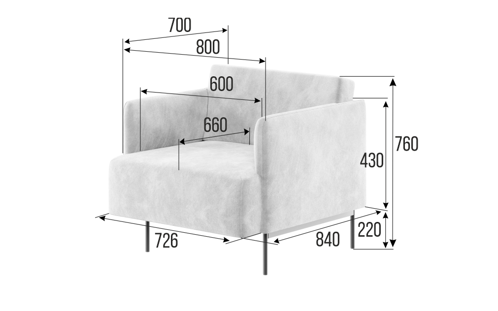 Диван одноместный STENLY STN-1