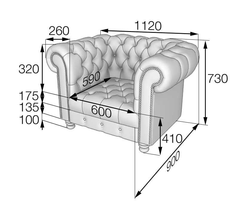 Кресло Честер СН1