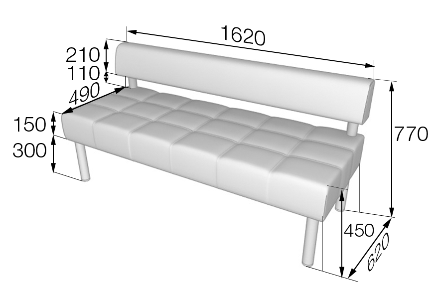 Секция 3-местная Бизнес Bu3
