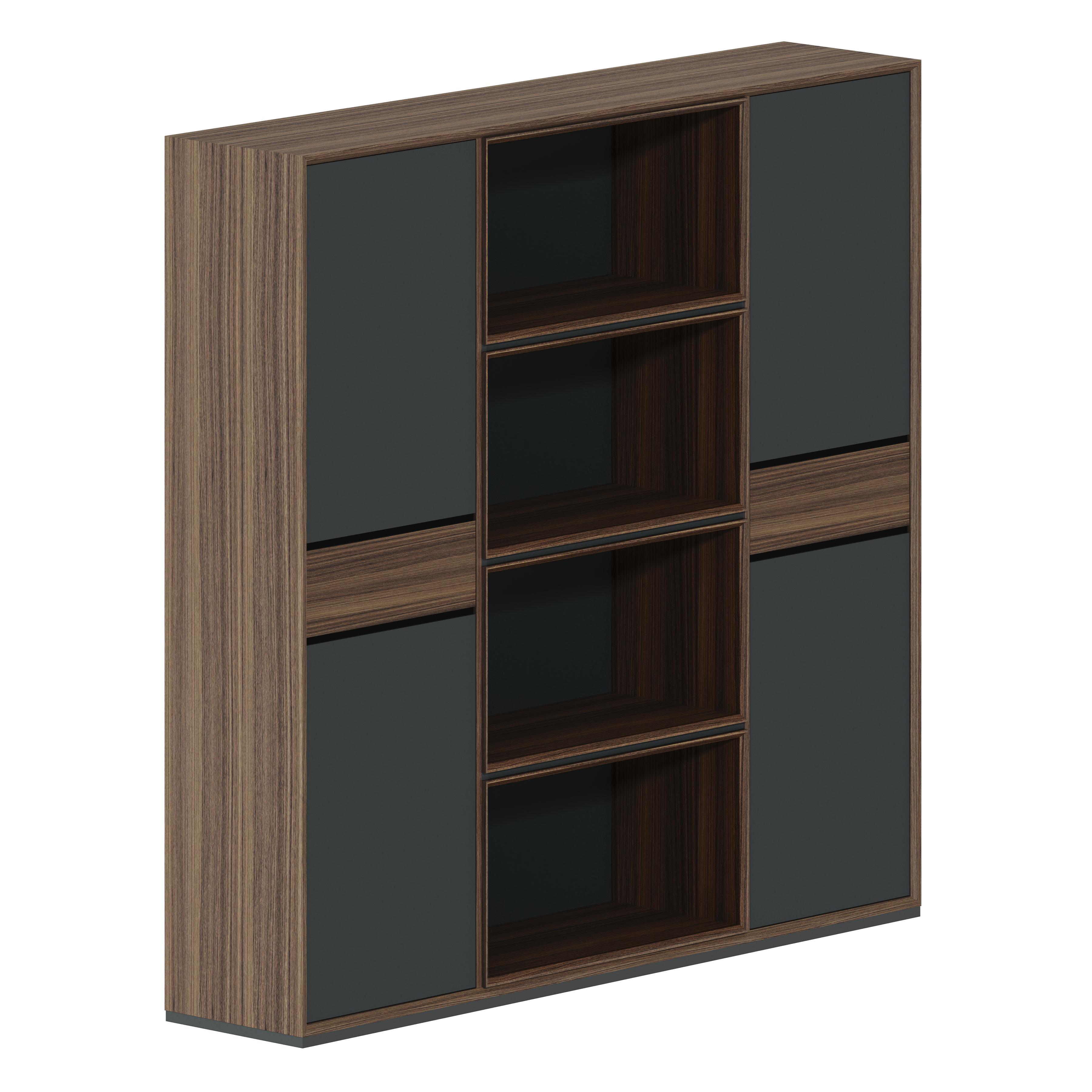 Шкаф 3-секционный с глухими дверями Quartz QZ.0303.BW.GF