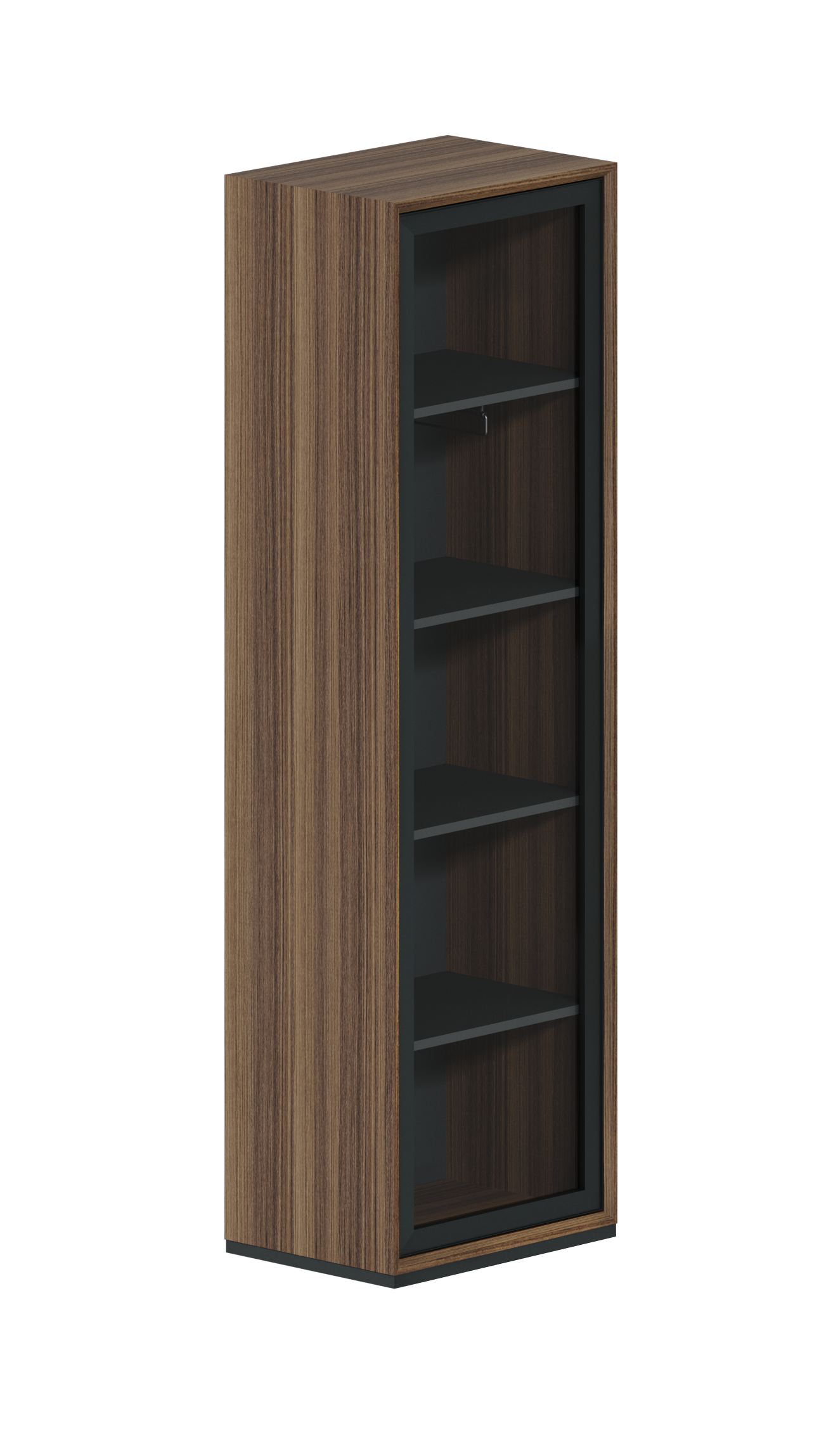 Шкаф 1-секционный со стеклом Quartz QZ.0301.BW.BL.GR