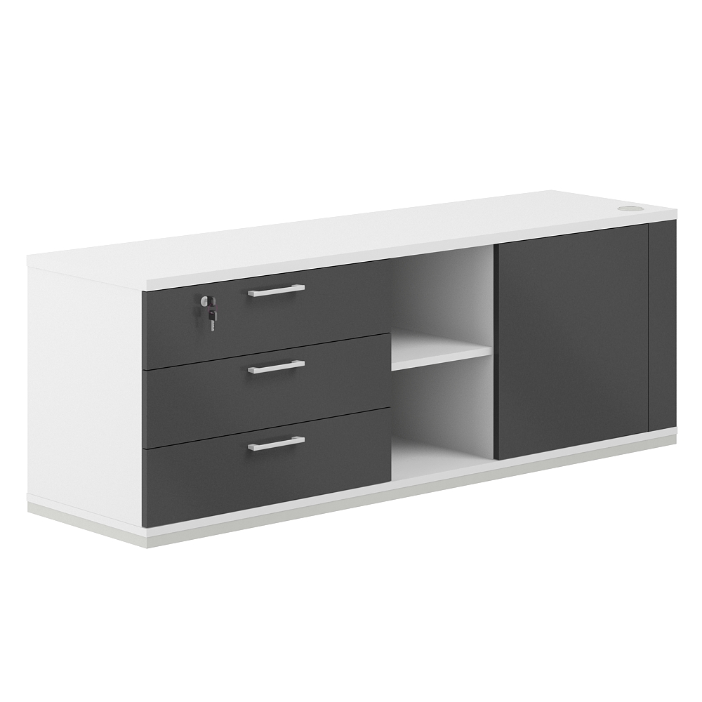 Тумба опорная левая Allegro cabinet AG.295.WH.WH.AN.L