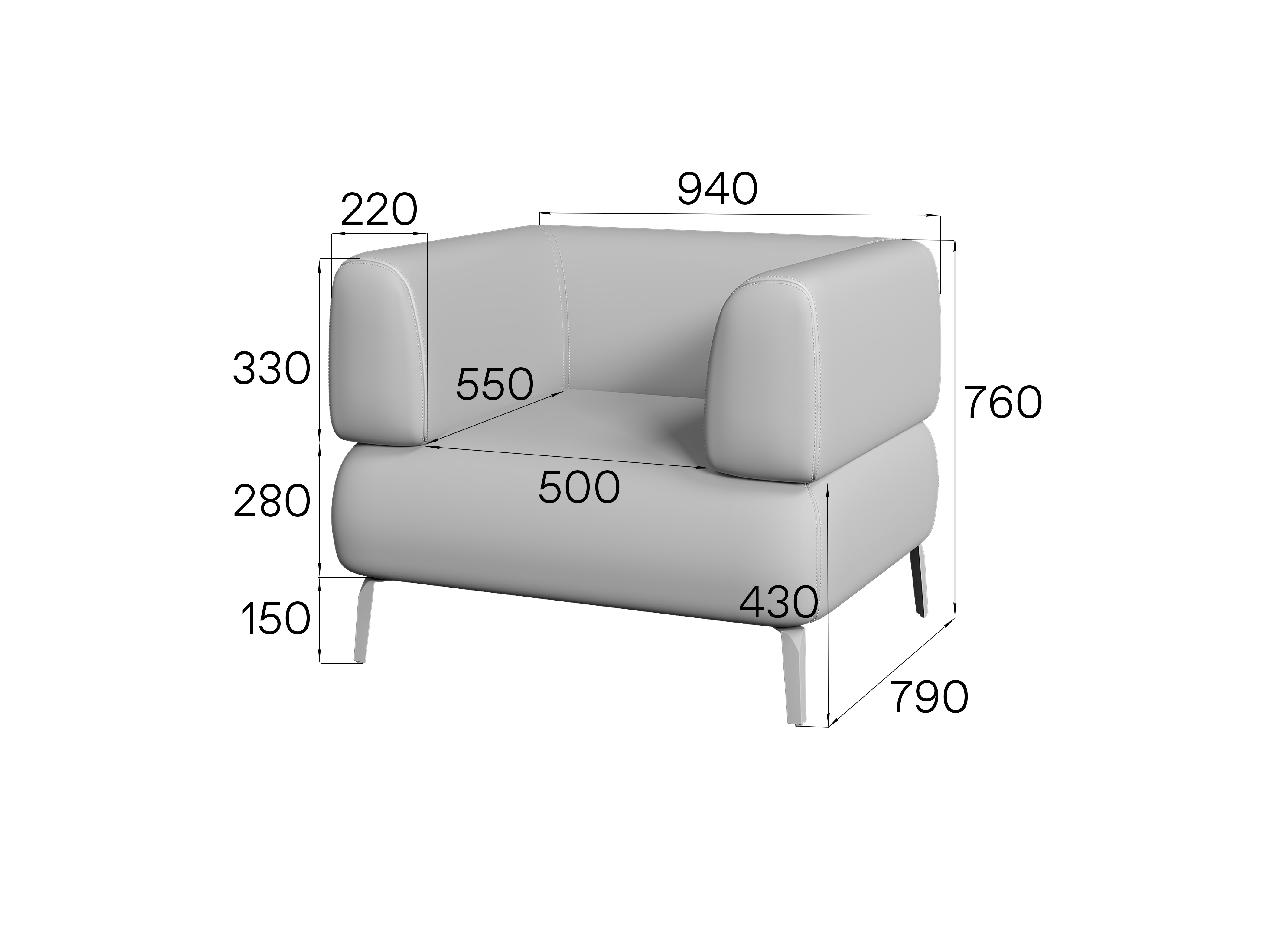 Кресло Флойд Fd1-2