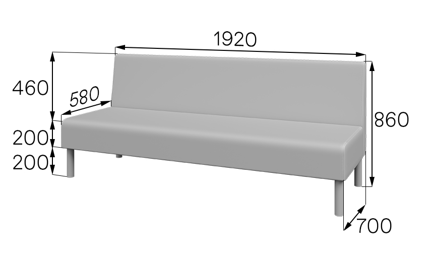 Модуль 3-местный высокий Юнит U3H