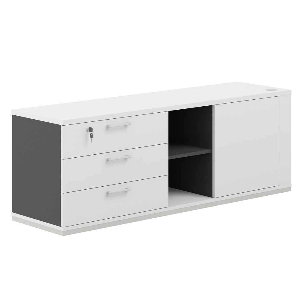 Тумба опорная левая Allegro cabinet AG.295.AN.WH.WH.L