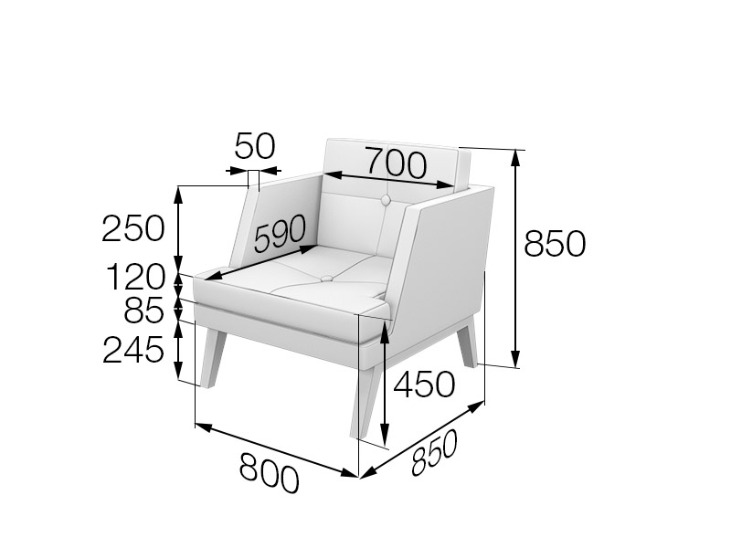 Кресло Беверли Bev1-2