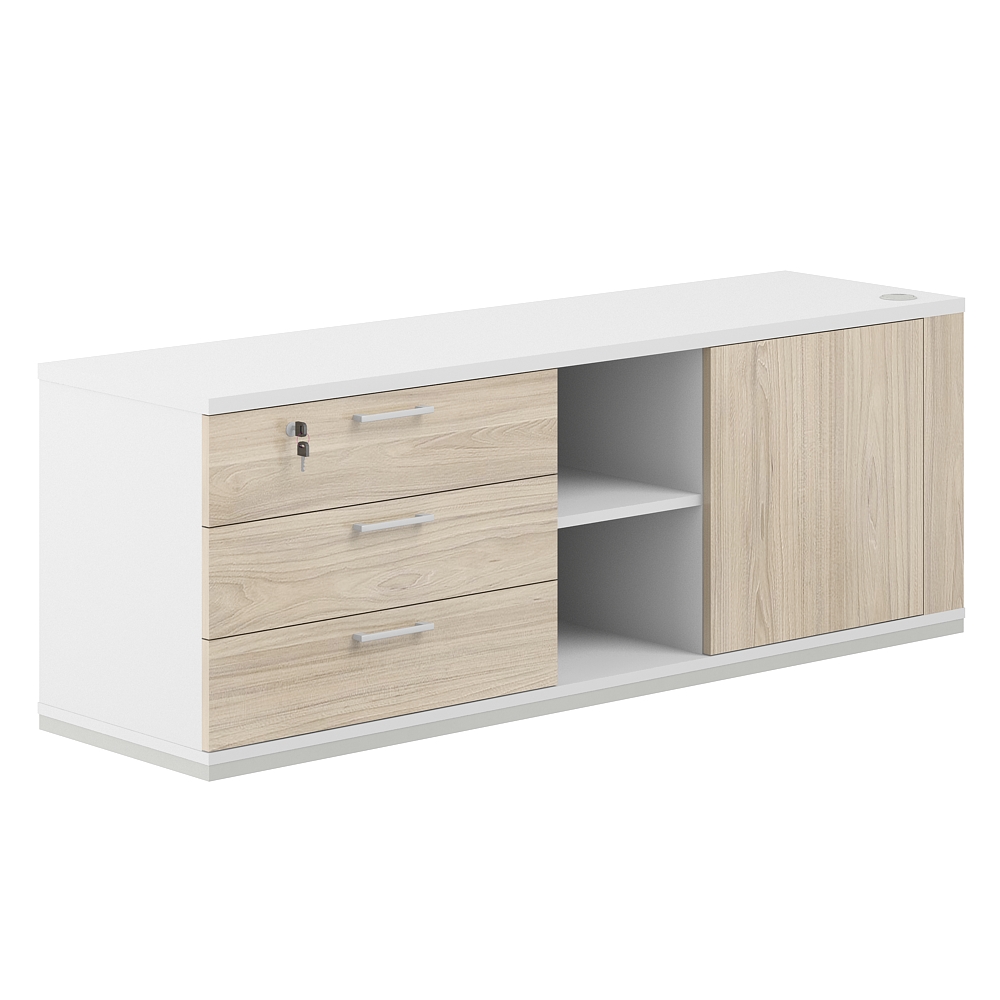 Тумба опорная левая Allegro cabinet AG.295.WH.WH.AR.L