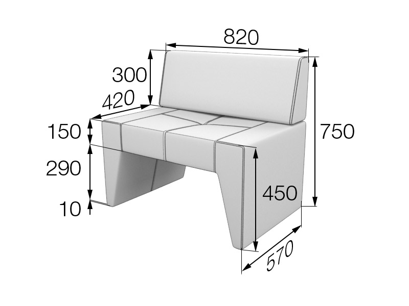 Диван малый Кит Kit1