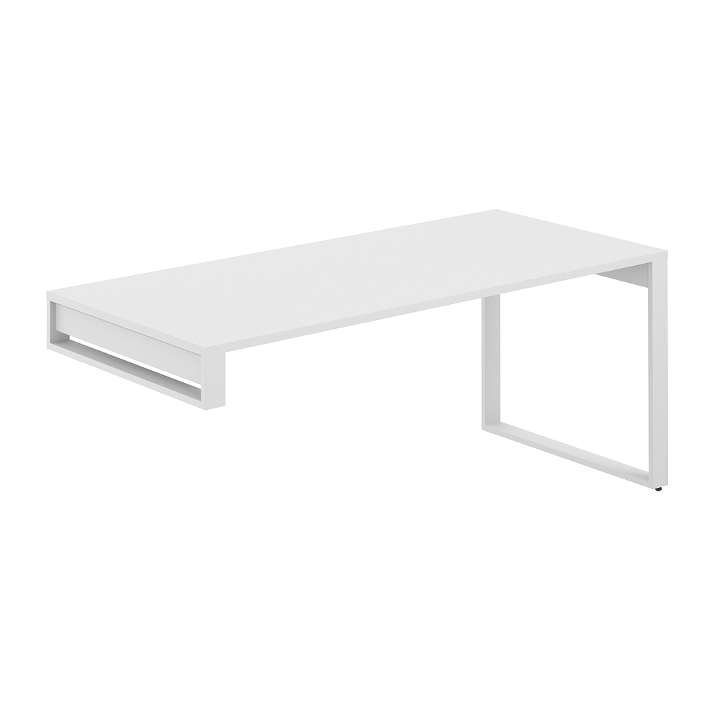 Стол на опорную тумбу Allegro cabinet AG.001.WH.72.WH Белый/Белый