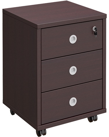 Тумба выкатная, 3 ящика с центральным замком Born Unitex В 201