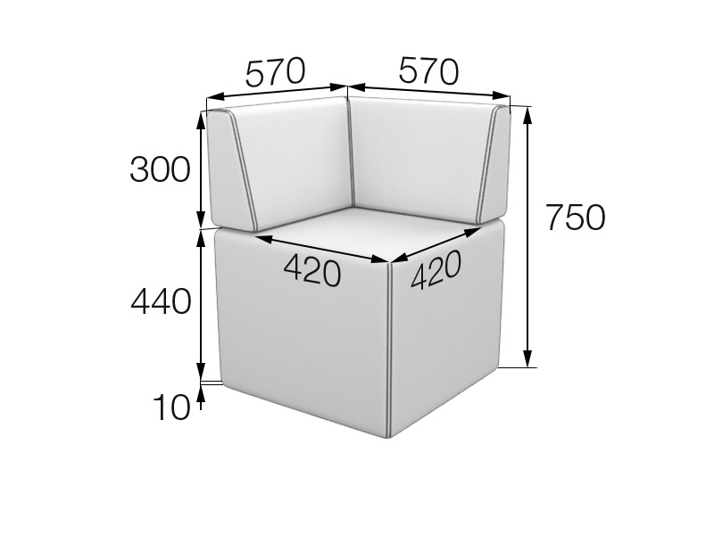 Секция угловая Кит Kit-C