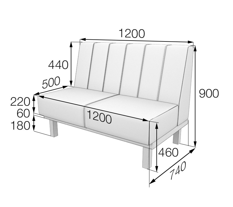 Секция 2-местная Холл Hol2