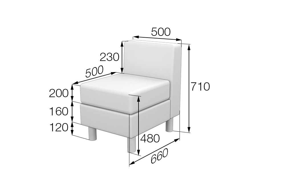 Секция 1-местная Домино Dm1