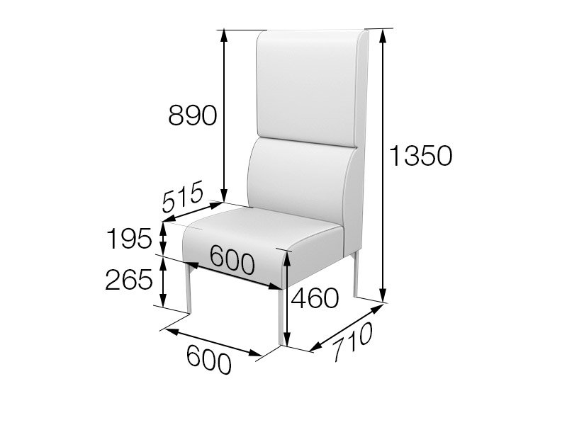 Секция 1-местная высокая Бридж Brd1H