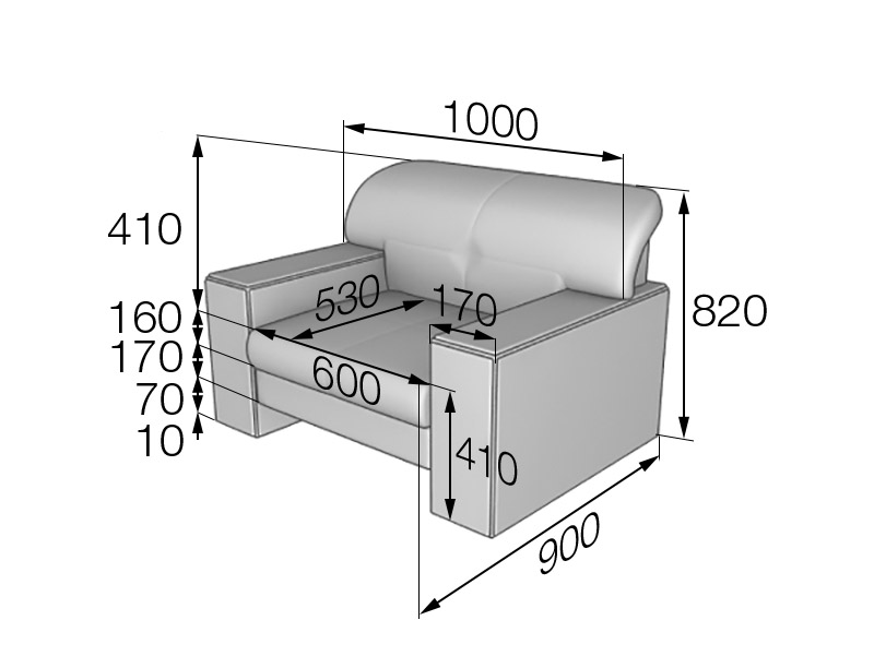 Кресло Боссо B1