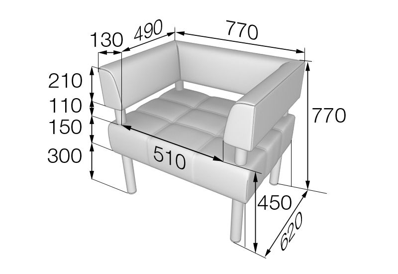 Кресло Бизнес Bu1-2