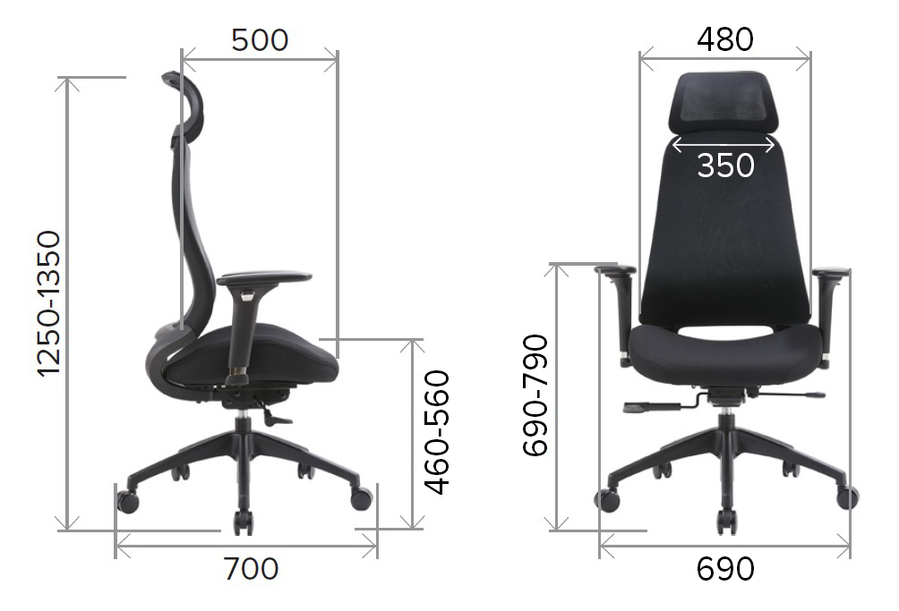 Эргономичное кресло Everprof Ант Грей (Ant Grey)