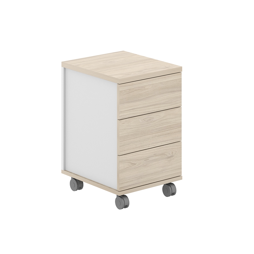 Тумба мобильная 3 ящика Allegro AG.272.WH.AR