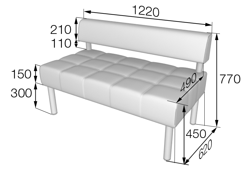 Секция 2-местная Бизнес Bu2