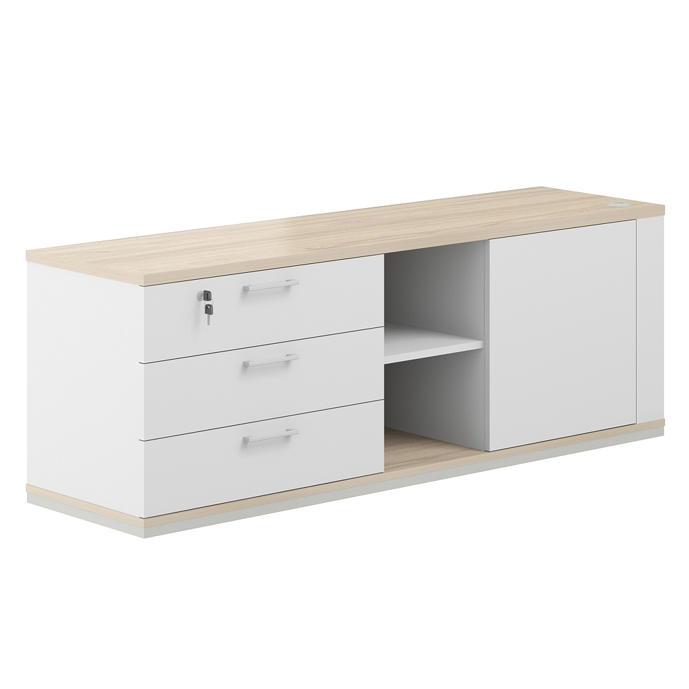 Тумба опорная левая Allegro cabinet AG.295.WH.AR.WH.L