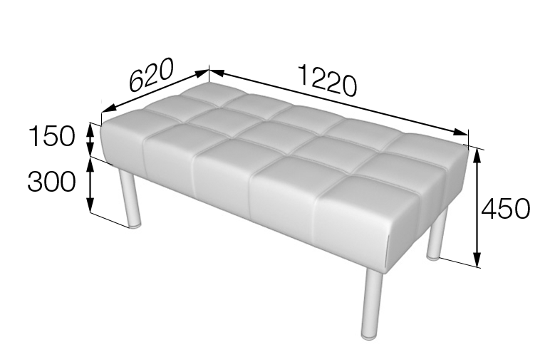 Банкетка Бизнес Bu-p2
